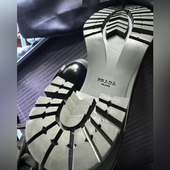 Prada
Nylon Lace-Up Combat Boots - Picture 6 of 8